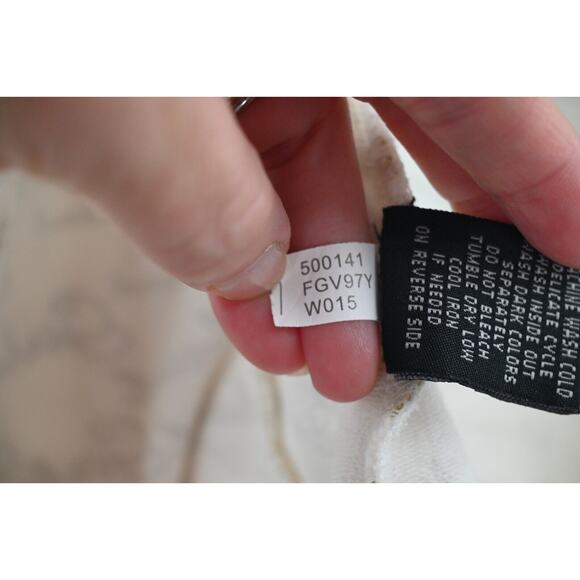 Le Jean de Marithe Francois Girbaud Sleeveless Hoodie Large White‎ Gold Logo - Picture 15 of 15